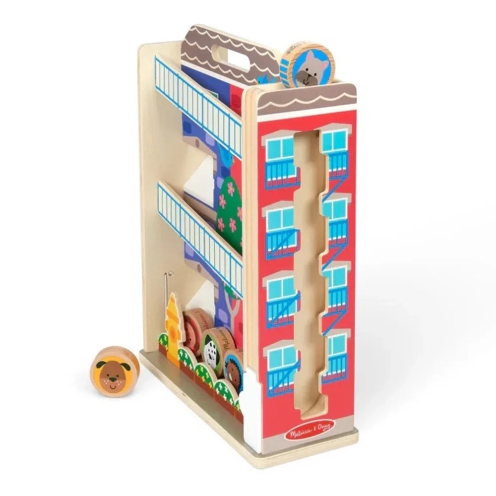Melissa & Doug Go‎ Tots Town House Tumble 12M+ Wooden Montessori Toy